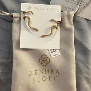 Kendra Scott gold snake earrings